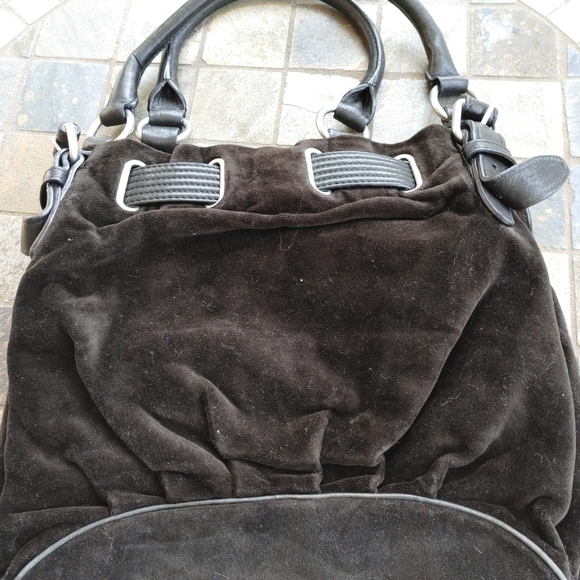 RARE AUTHENTIC VINTAGE JUICY COUTURE LARGE HANDBAG MEASURES: 13" x 16" - Picture 2 of 3